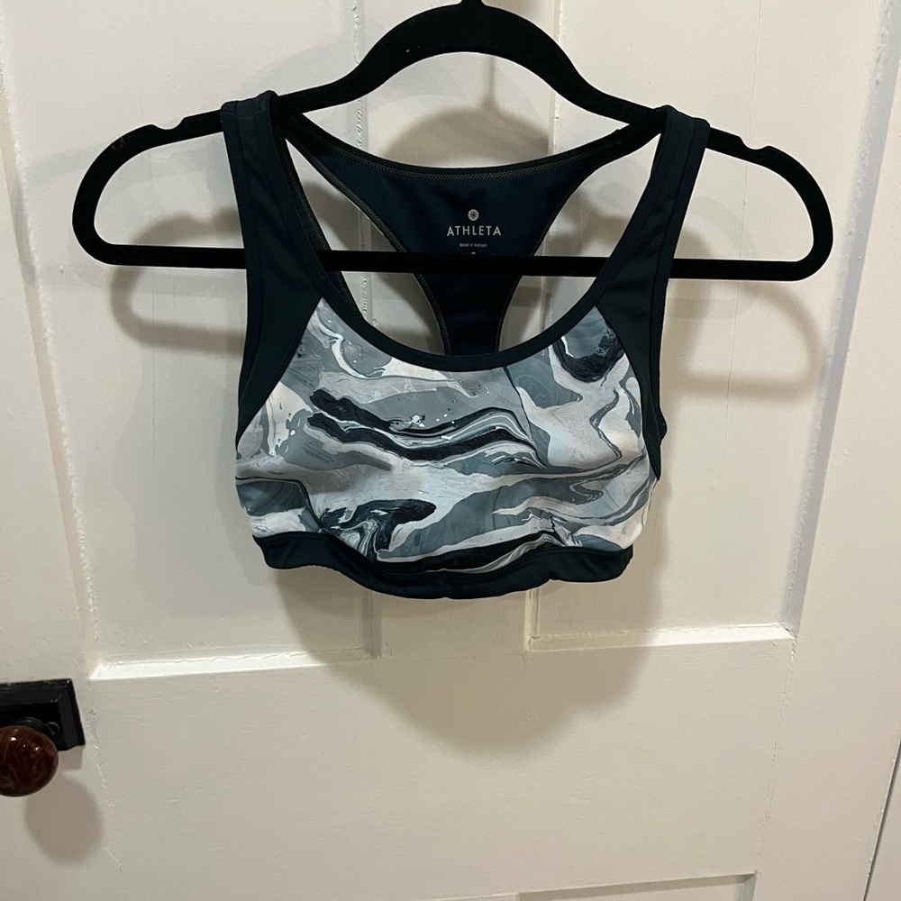 Athleta Sports Patterned Bra Size Small